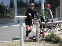 Pause am Turm am Schweren Berg bei Weißwasser